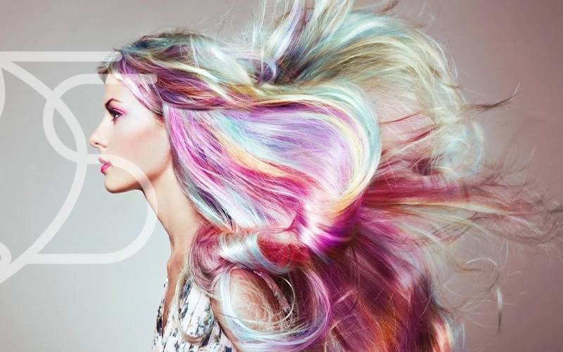 رنگ موی فانتزی بدون دکلره