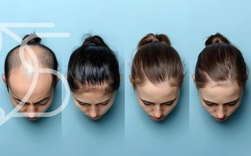 انواع مدل های ریزش مو