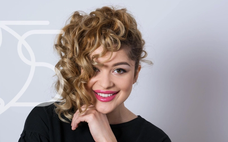 شینیون موی کوتاه فر