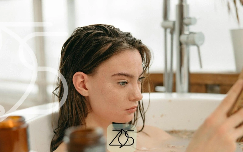 ماسک مو درون حمام