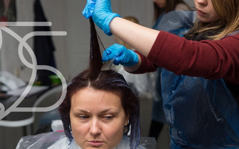 از بین بردن رنگ تیره مو