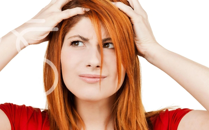 موهای اسیب دیده از دکلره