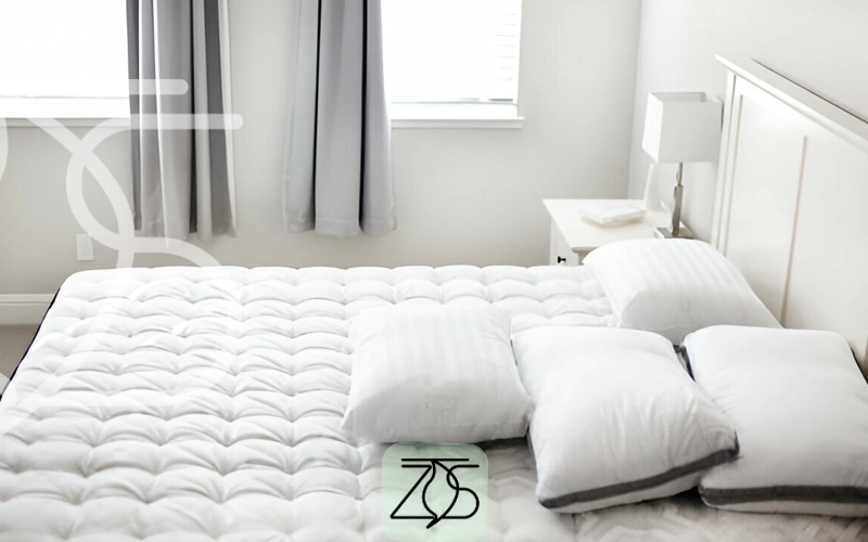 انداختن ملحفه روی تشک مواج